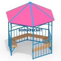 Беседка с лавками МАФ 4120 в Махачкале