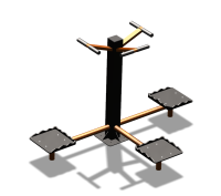 Уличный тренажер "Твистер тройной" УТ337 в Махачкале