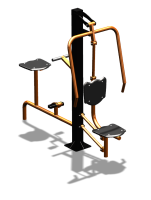 Уличный тренажер "Жим от груди Вело" УТ321 в Махачкале