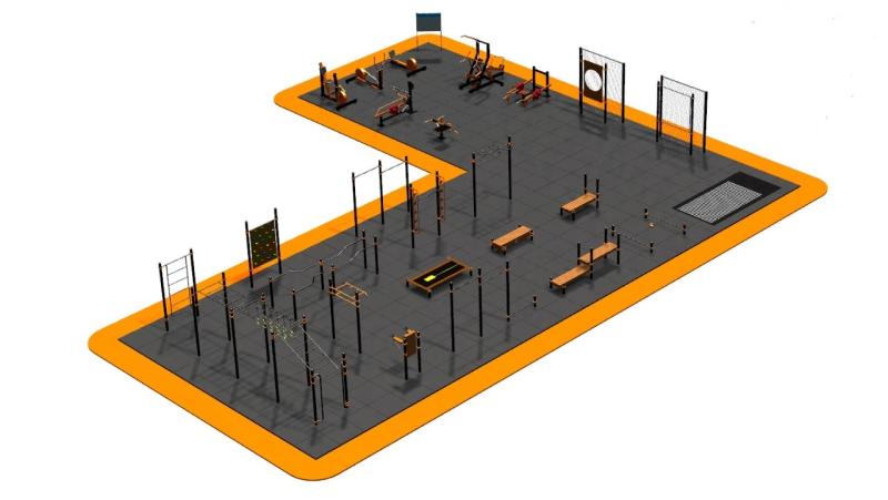 Дизайн проект спортплощадки Угловая в Махачкале