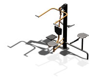 Уличный тренажер "Верхняя тяга Твистер стоя Твистер сидя" УТ336 в Махачкале