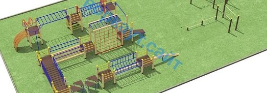 Проект спортплощадки с полосой препятствий в Махачкале