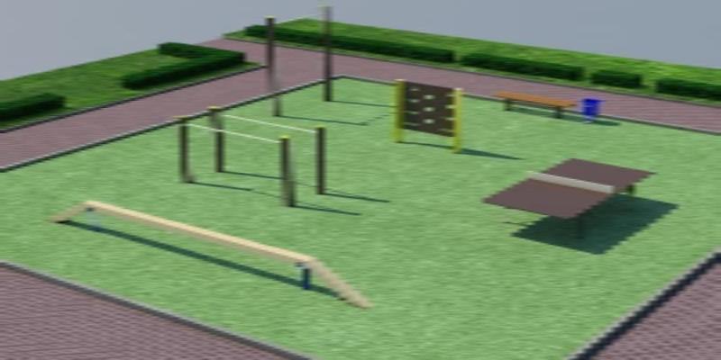 Проект спортплощадки мини спорт  в Махачкале