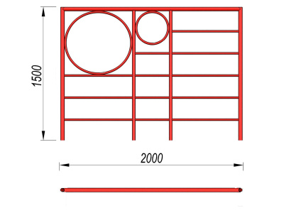 Шведская стенка с кольцами МАФ 3502 в Махачкале
