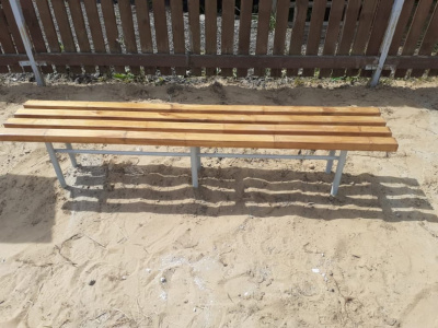 Двухметровая лавочка без спинки 2 м МАФ 1602 в Махачкале