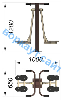 Уличный тренажер "Маятник" УТ 004 в Махачкале