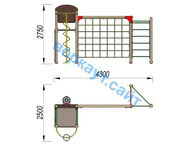 Детский спортивный комплекс Игровой ДСК 3111 в Махачкале Детский спортивный комплекс Игровой ДСК 3111 в Махачкале
