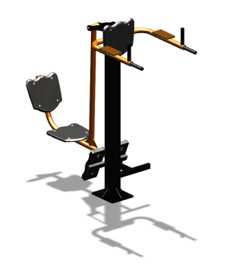 Уличный тренажер "Жим ногами Брусья Пресс" УТ329 в Махачкале