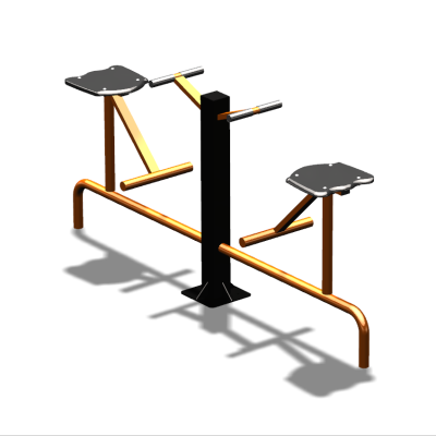 Уличный тренажер  "Твистер сидя двойной"   УТ216 в Махачкале