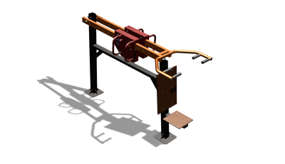 Силовой уличный тренажер  "Жим сидя"  УТ412 в Махачкале