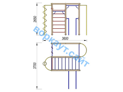 Детский спортивный комплекс Гимнастический ДСК 3107 в Махачкале