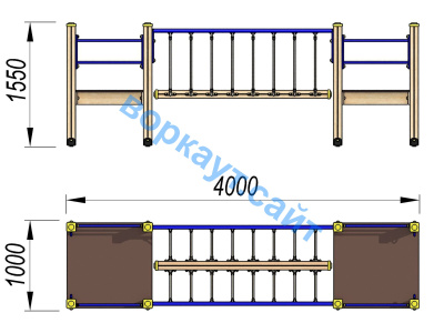 Детский спортивный комплекс Мост ДСК 3113 в Махачкале