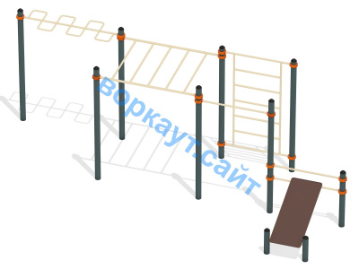 Спортивный комплекс воркаут ВС-45 в Махачкале