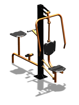 Уличный тренажер "Жим от груди Вело" УТ321 в Махачкале