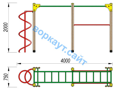 Детский спортивный комплекс ДСК 3104 в Махачкале