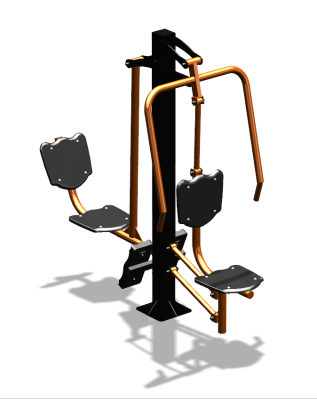 Уличный тренажер "Жим от груди Жим ногами" УТ304 в Махачкале