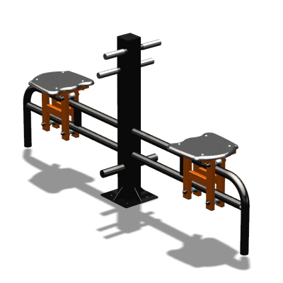 Уличный тренажер  "Каталка двойная"   УТ215 в Махачкале