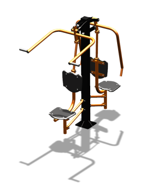 Уличный тренажер "Жим от груди Верхняя тяга" УТ314 в Махачкале