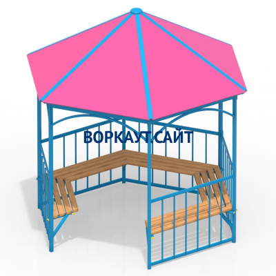 Беседка с лавками МАФ 4120 в Махачкале