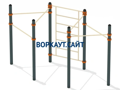 Воркаут турник разноуровневый с шведской стенкой ВС-25 в Махачкале