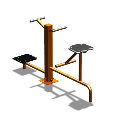 Уличный тренажер "Твистер стоя Твистер сидя" УТ323 в Махачкале