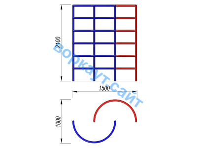 Шведская стенка полукруглая ДСК 3503 в Махачкале